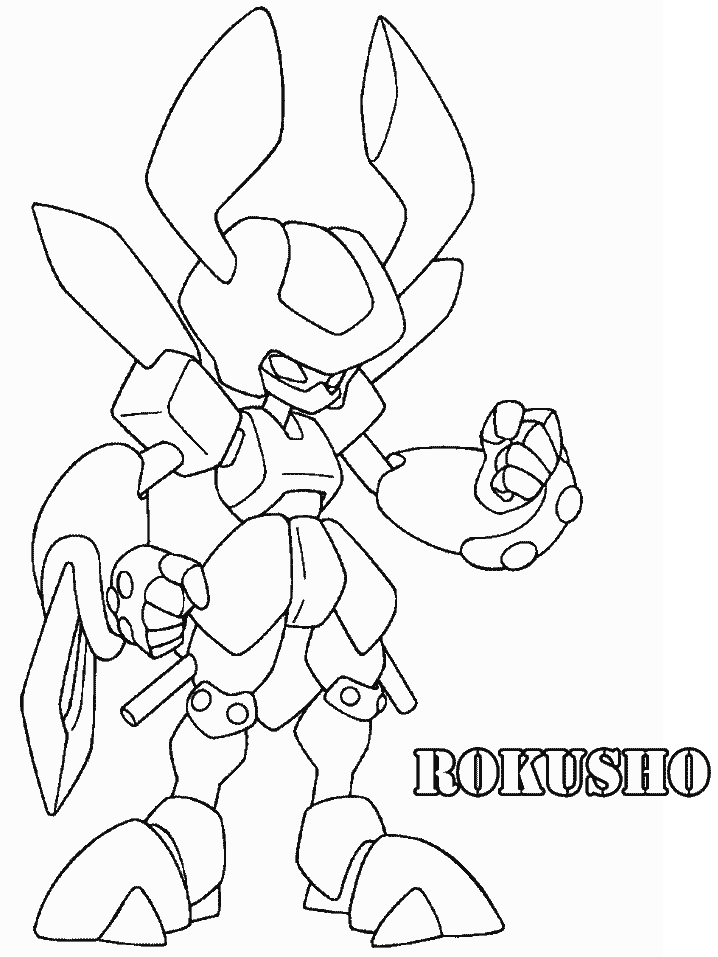 Medabots 6 Cartoons Coloring Pages & Coloring Book
