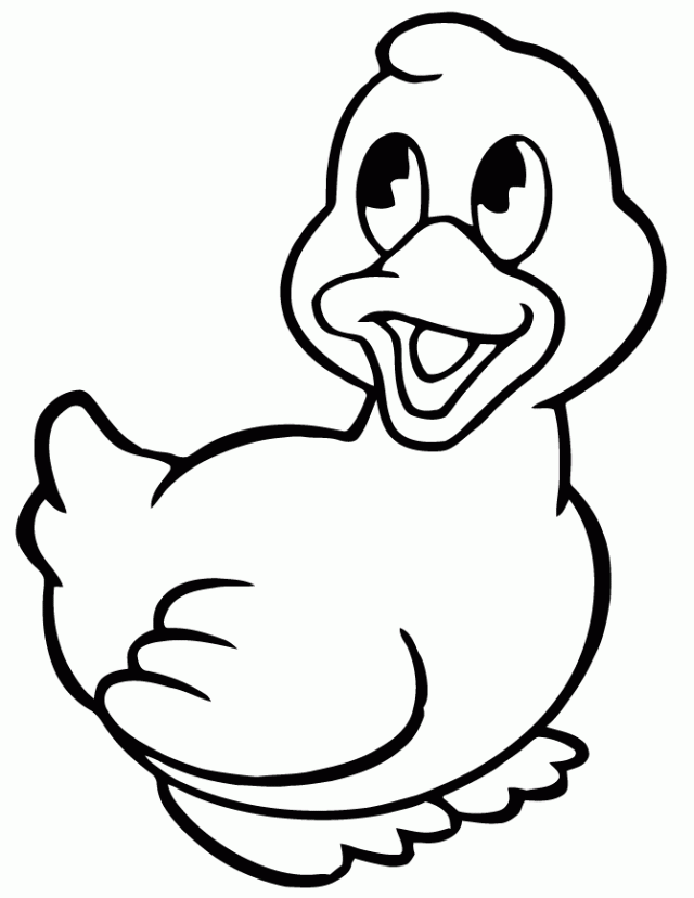 Cartoon Baby Duck Coloring Pages | Coloring Pages