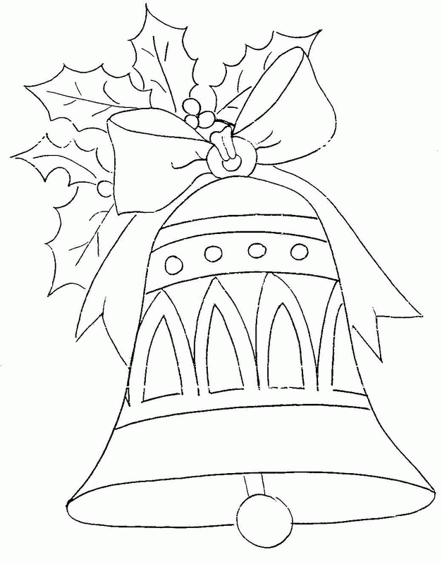 Christmas bell coloring pages | Coloring Pages