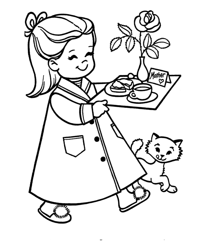 Want To Do Something For Mom On Mother Day Coloring Pages - Mother 