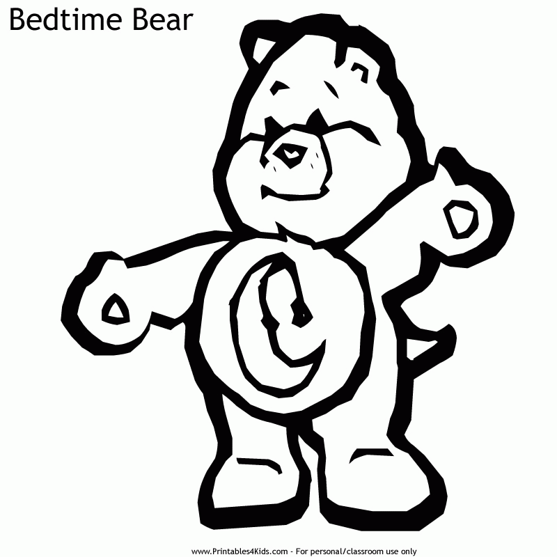 Bedtime Bear Coloring Pages 13 | Free Printable Coloring Pages