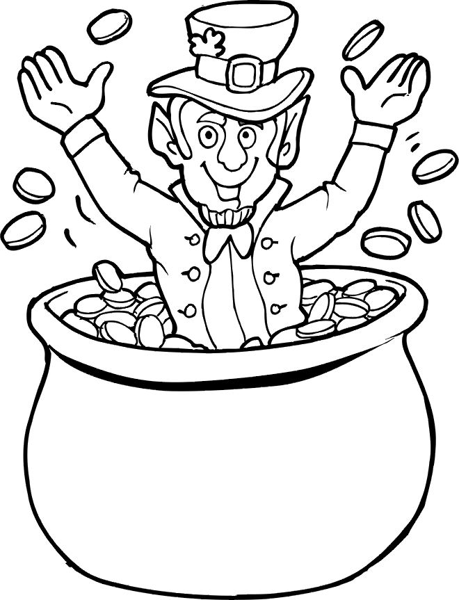 Pot Of Gold Coloring Page | Find the Latest News on Pot Of Gold 