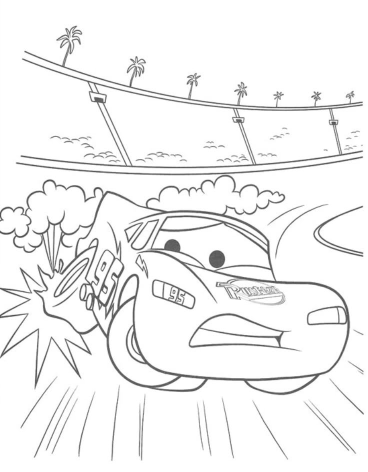 Free Lightning Mcqueen Coloring Pages - Free Printable Coloring 