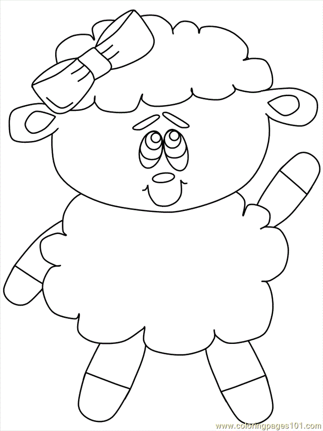 Sheep Or Sheep Colouring Pages - Coloring Home