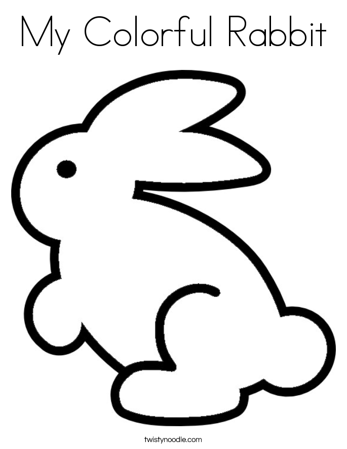 Rabbit Coloring Page | Coloring Pages
