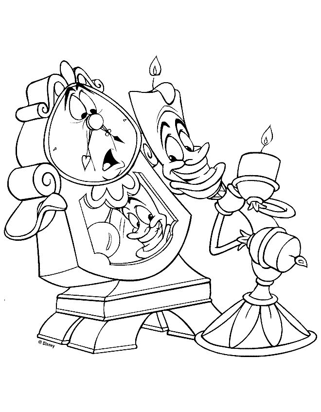 Disney Beauty And The Beast Coloring Pages - Coloring Home
