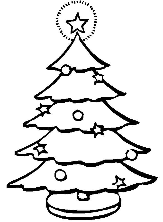 Christmas Tree Coloring Page | Coloring - Part 3