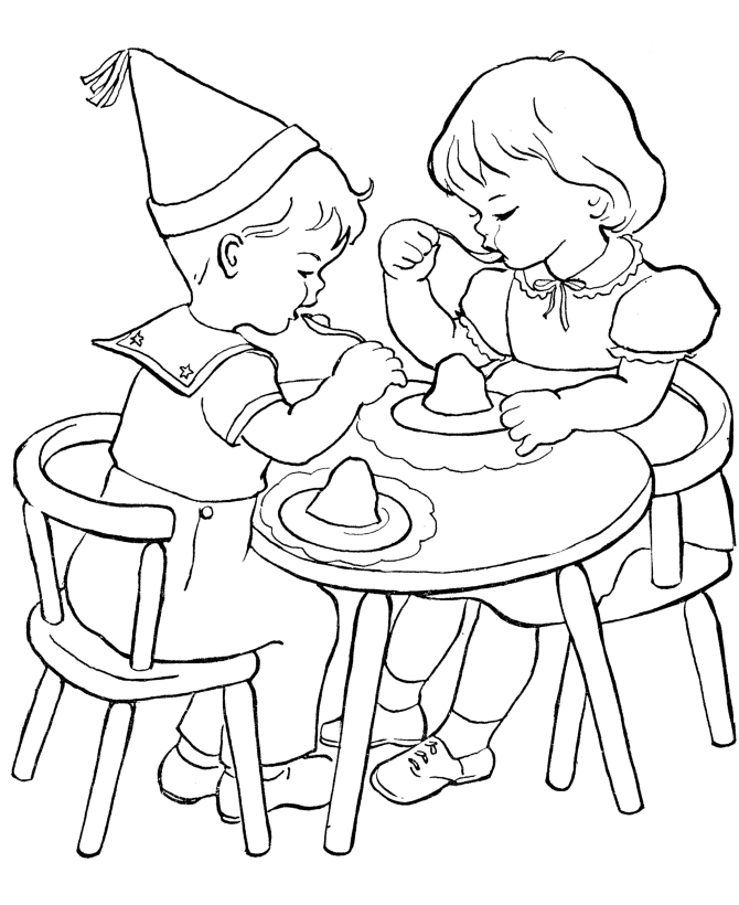 Download Children Sharing Coloring Pages - Coloring Home
