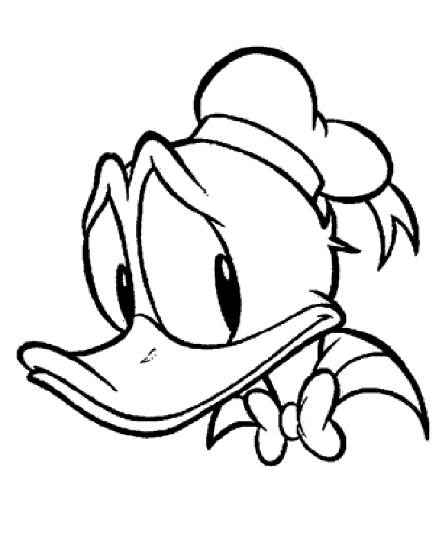 Sad Faces Of Donald Duck Coloring Pages - Donald Duck Cartoon 