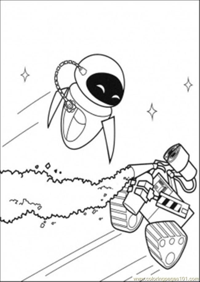 wall e eve coloring pages