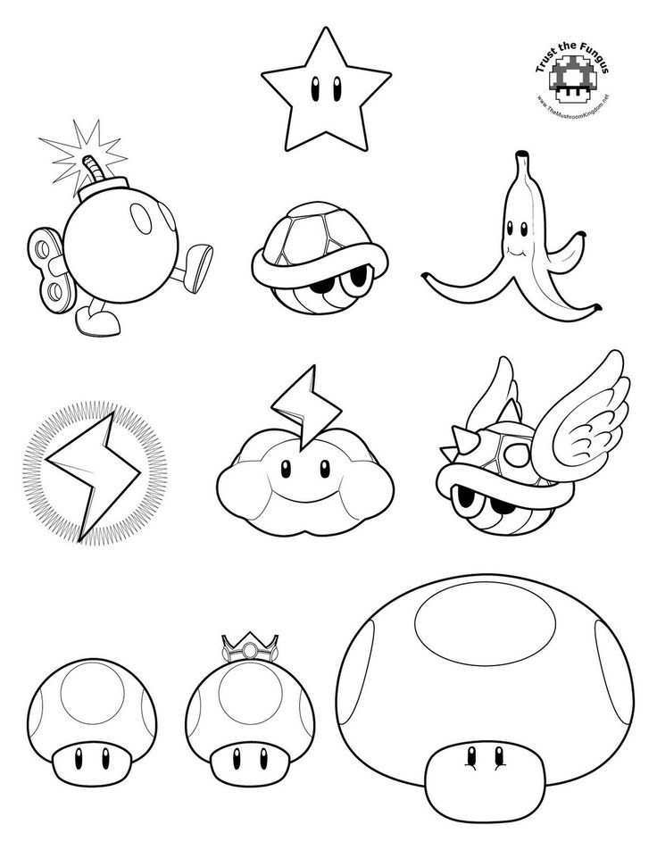 Mario_Coloring_017.jpg (1236×1600) | Coloring pages