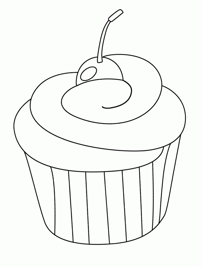 Soft Cupcake Coloring Pages : KidsyColoring | Free Online Coloring 