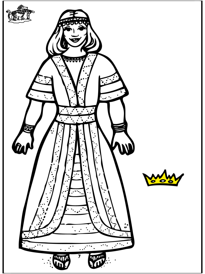 Queen Esther Coloring Pages - Coloring Home