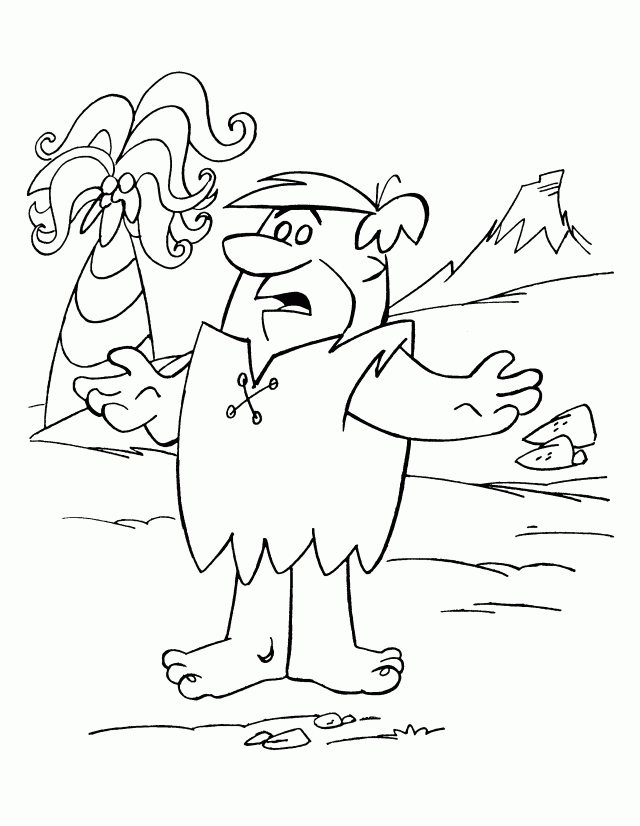 Barney Rubble Coloring Page Kids Coloring Page 233290 Barney 