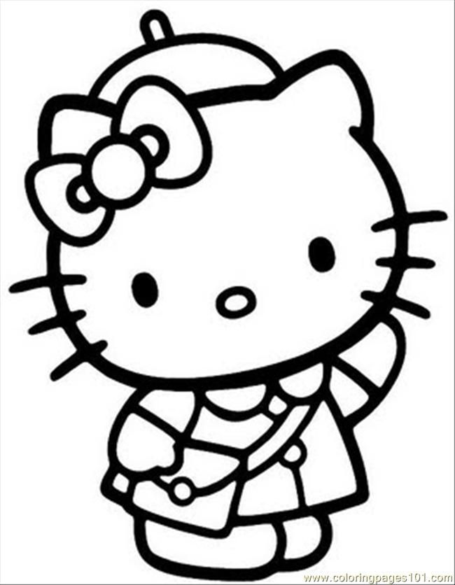 Hello Kitty Coloring Pages Free Printable
