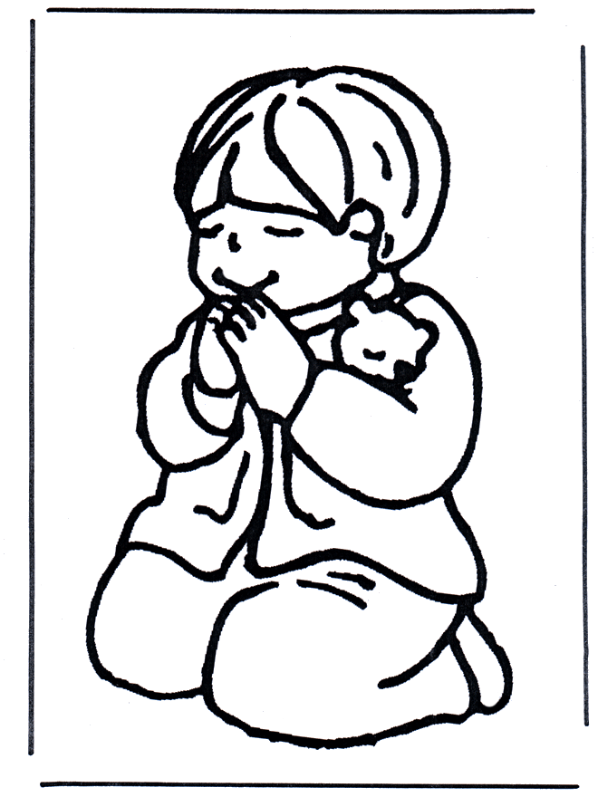 Pray Coloring Pages