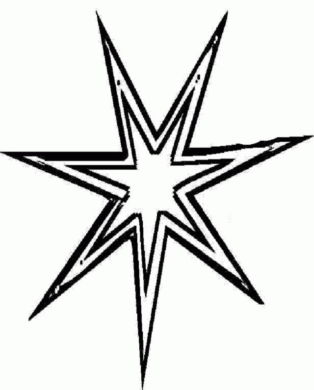 Christmas North Star Coloring For Kids Christmas Coloring Pages 