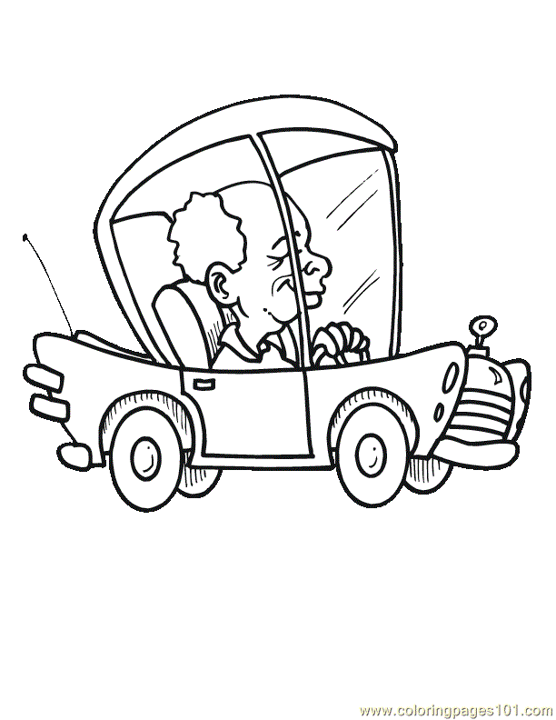 Coloring Pages Old Car (Sports > Racing Cars ) - free printable 