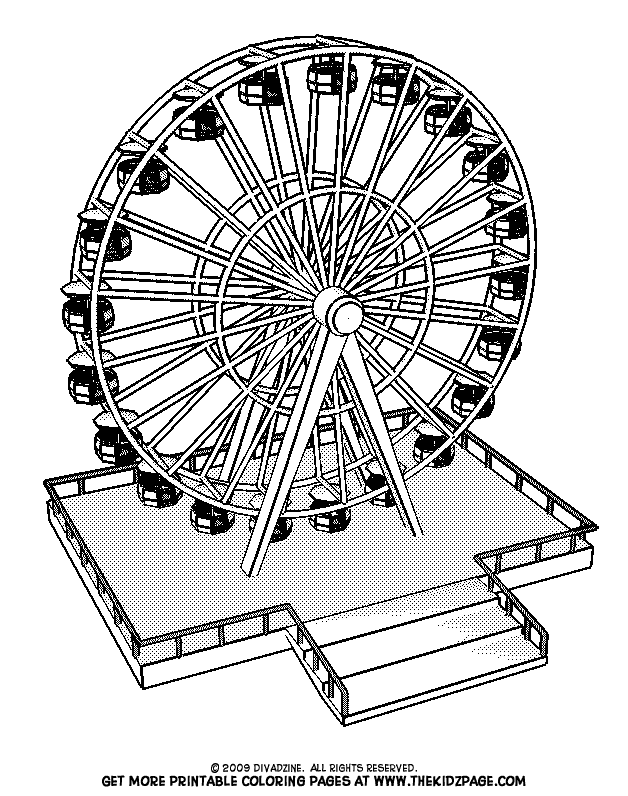 Ferris Wheel Coloring Pages - Coloring Home