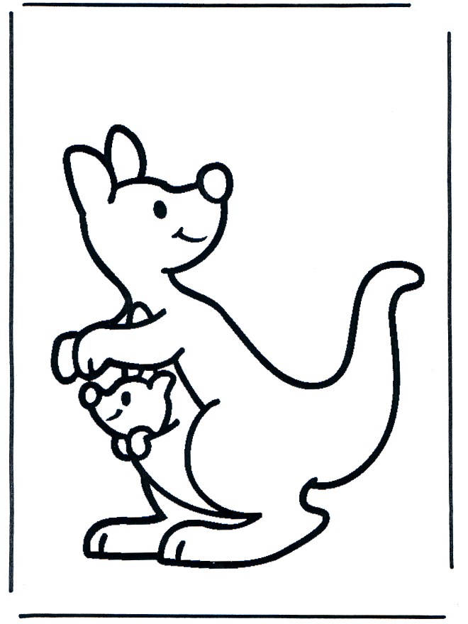 Kirby Kangaroo Coloring Pages