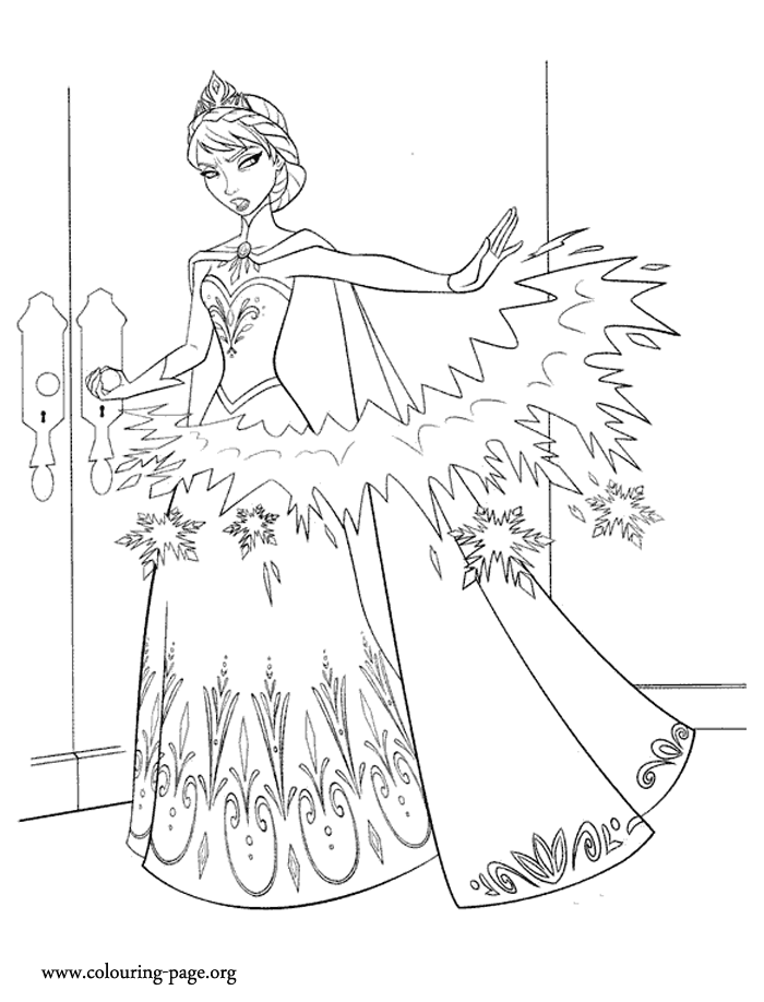 What about have fun with this amazing Disney Frozen coloring sheet 