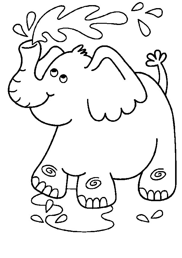 Printable Valentine Elephant Coloring Pages | download free 