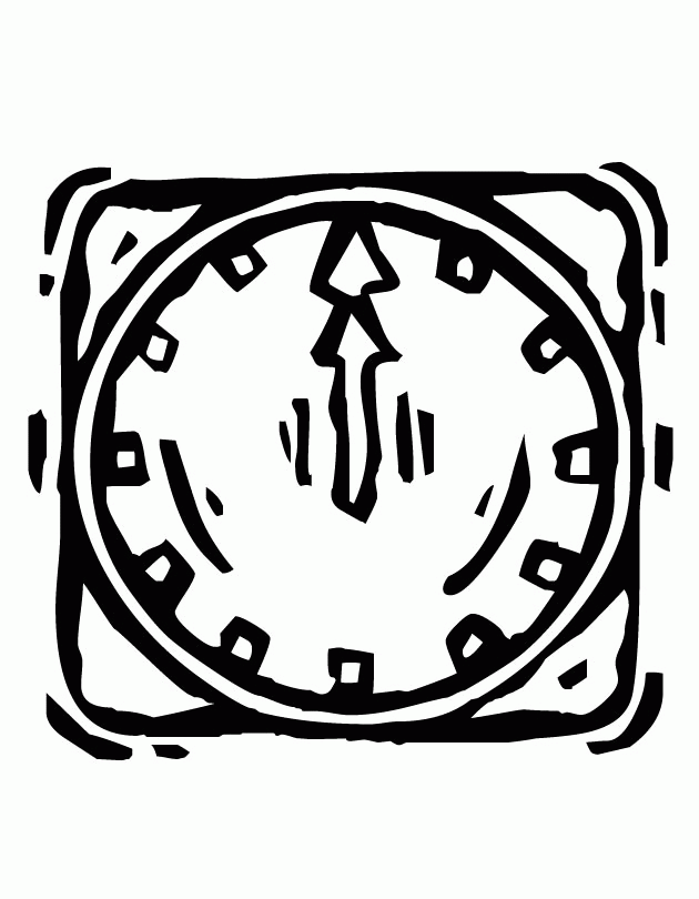 o clock Colouring Pages (page 2)