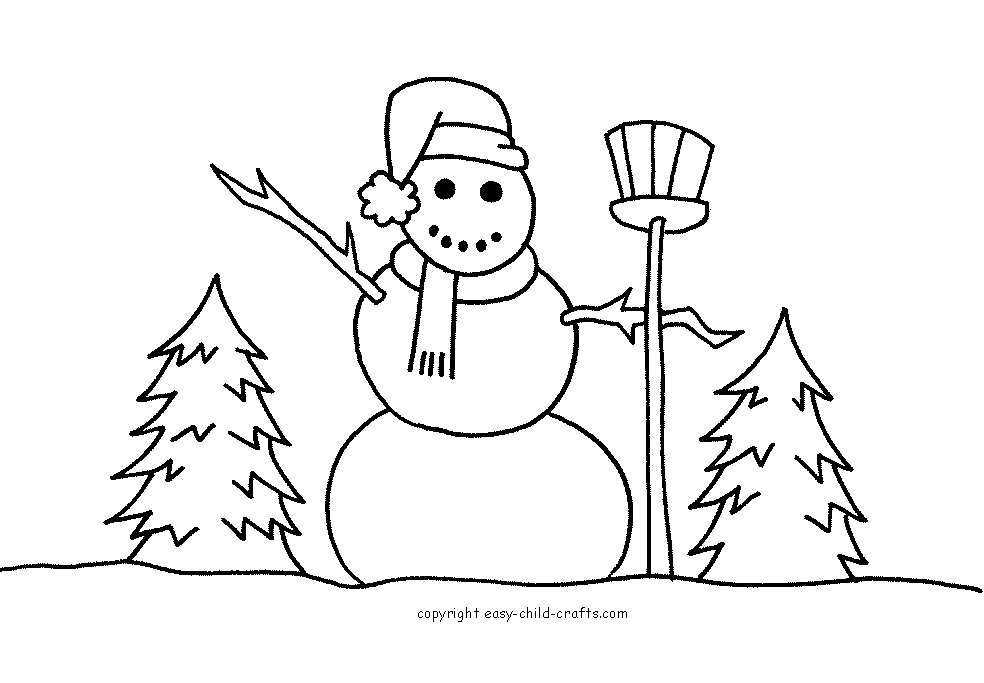 Snowmen Coloring Pages 369 | Free Printable Coloring Pages