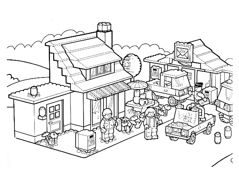 Lego Police Coloring Pages - Coloring Home