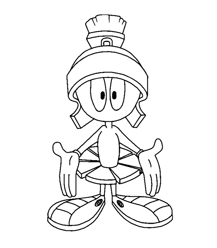 marvin martian Colouring Pages