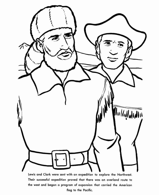 Lewis And Clark Coloring Pages Coloring Home
