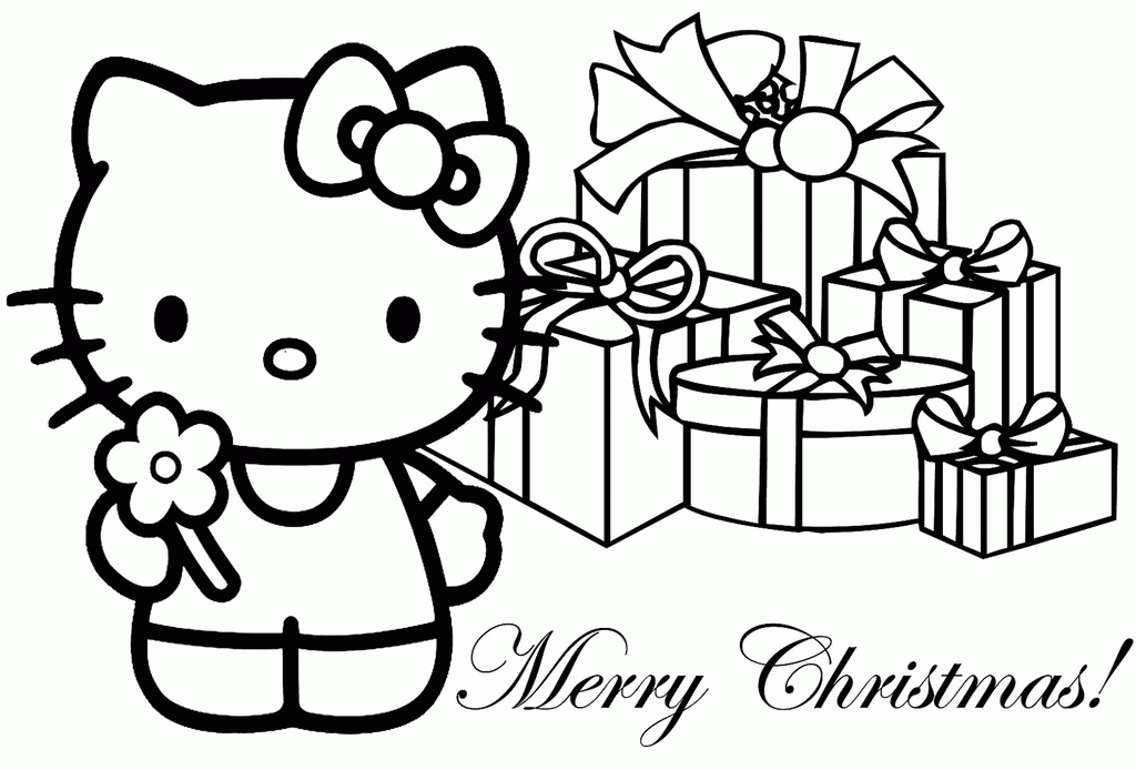 Hello Kitty Coloring Pages Christmas | Coloring Pages