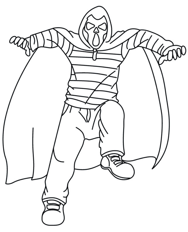 halloween coloring pages: Halloween Skeleton Coloring Pages, Free 