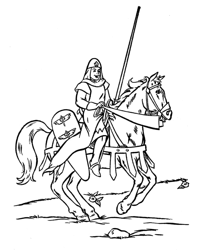 Free Knight Coloring Pages | Free coloring pages