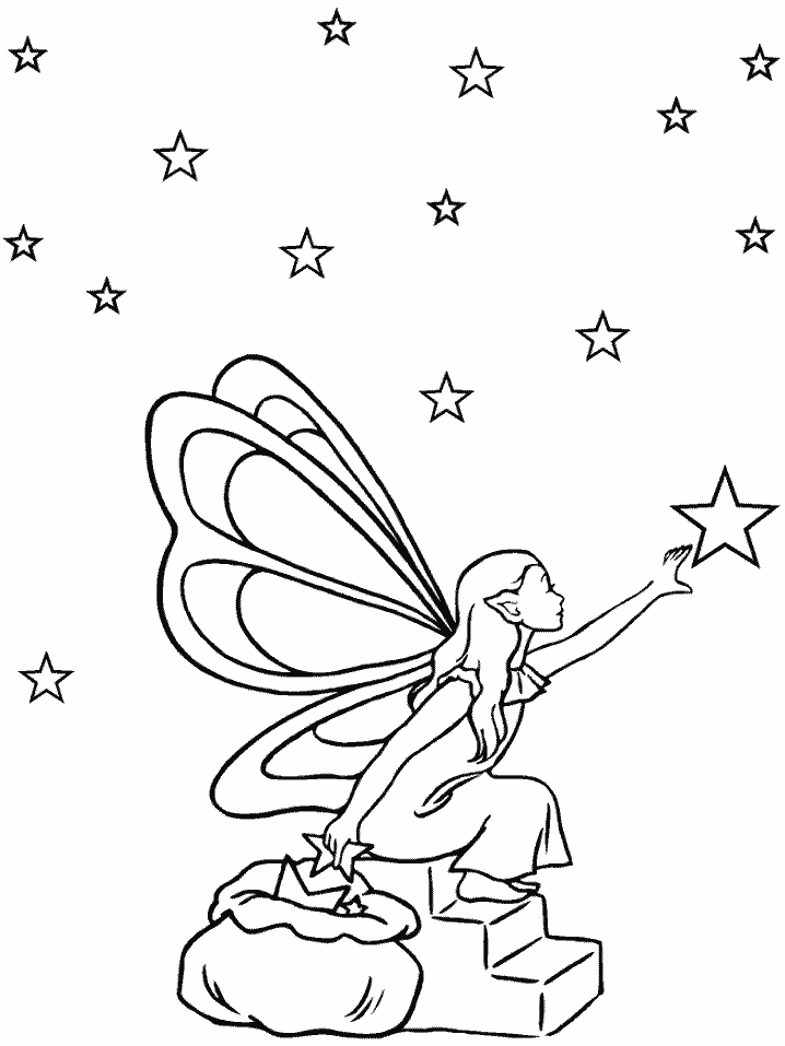 star lite fairy | coloring pages for kids