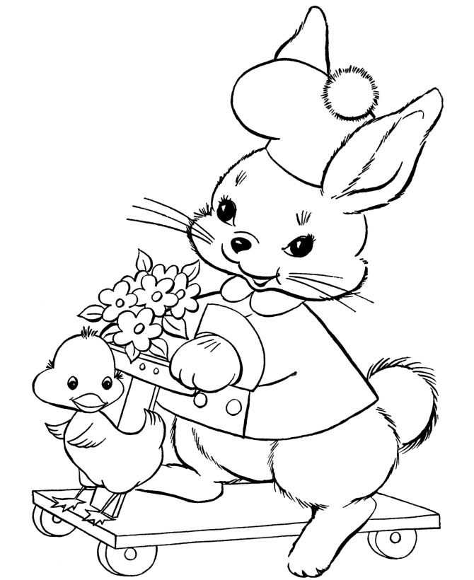 Bunny Coloring Pages | ColoringMates.