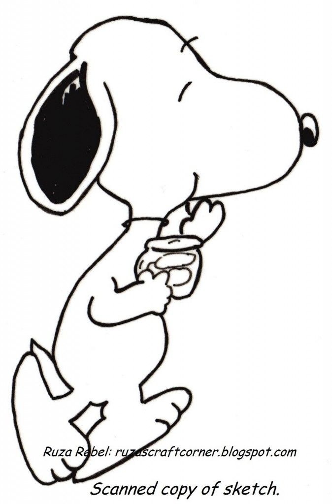 Animals: Pretty Snoopy Coloring Page Hd Wallpapers Picture 