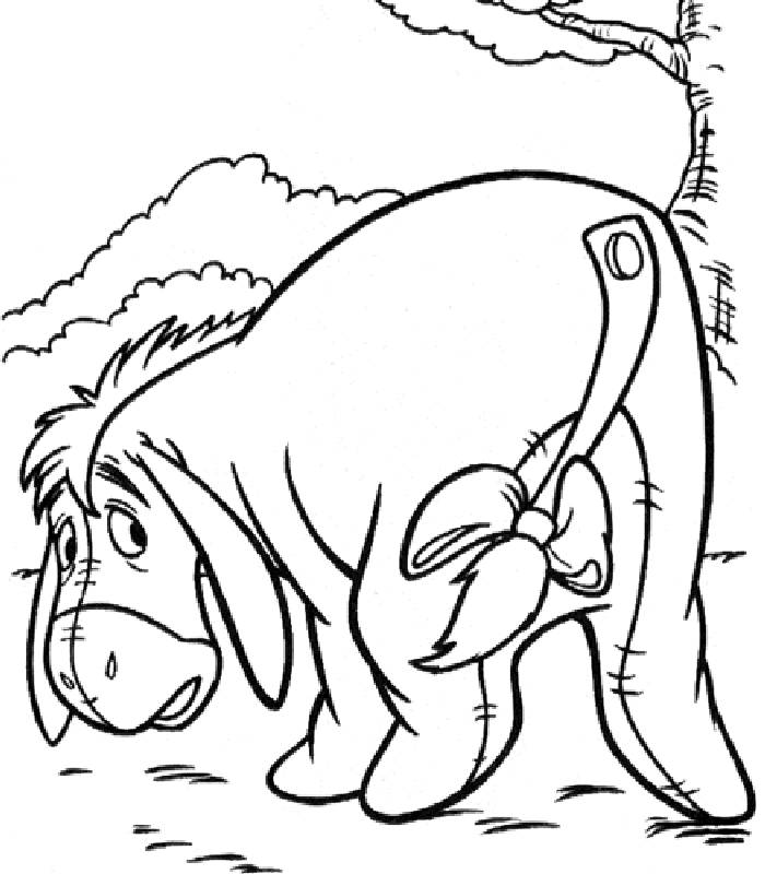 Coloring pages donkeys - picture 2