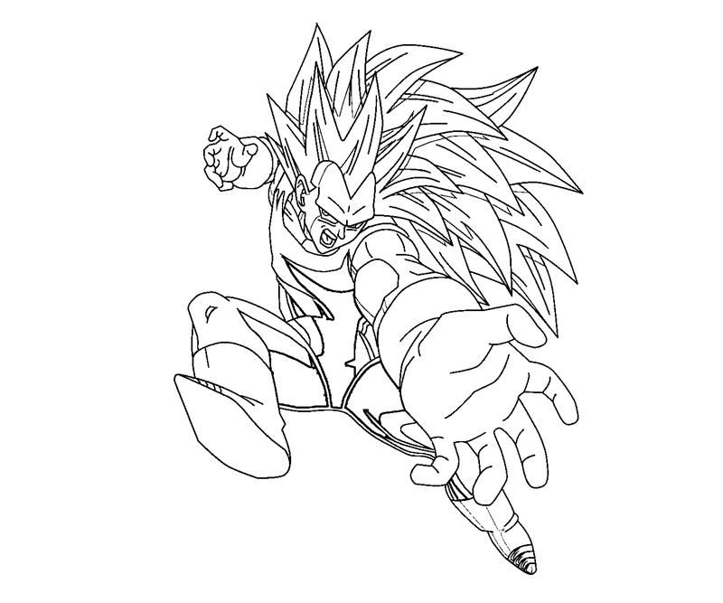 Download or print this amazing coloring page: Vegeta 10 Coloring | Crafty T...