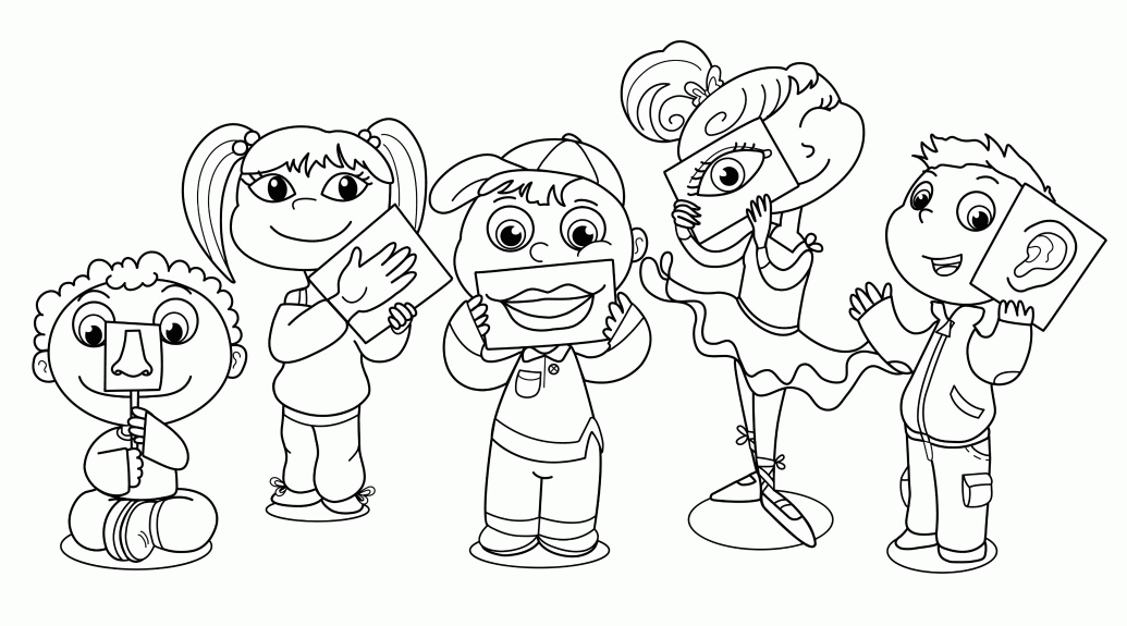 5 Senses Coloring Pages | Kids Coloring Pages | Printable Free 
