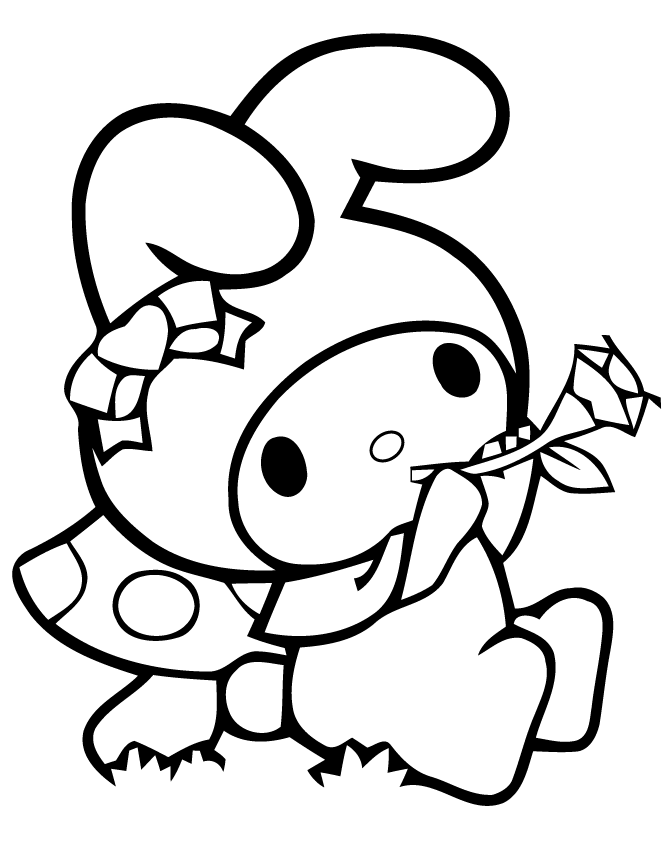 Kuromi Coloring Pages - Coloring Home