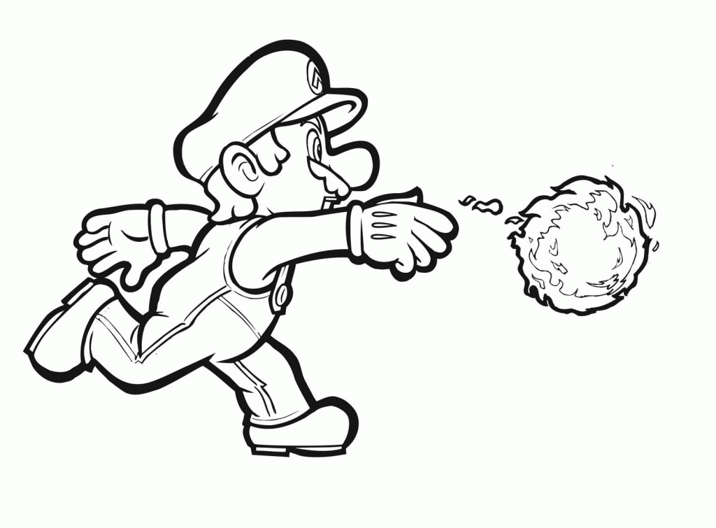Paper Mario Coloring Pages To Print - deColoring