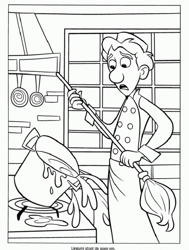 Ratatouille Split Soup Coloring Page Coloringplus 275200 