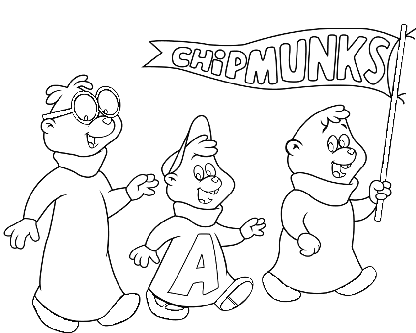 Alvin And The Chipmunks Chipwrecked Printable Coloring Pages