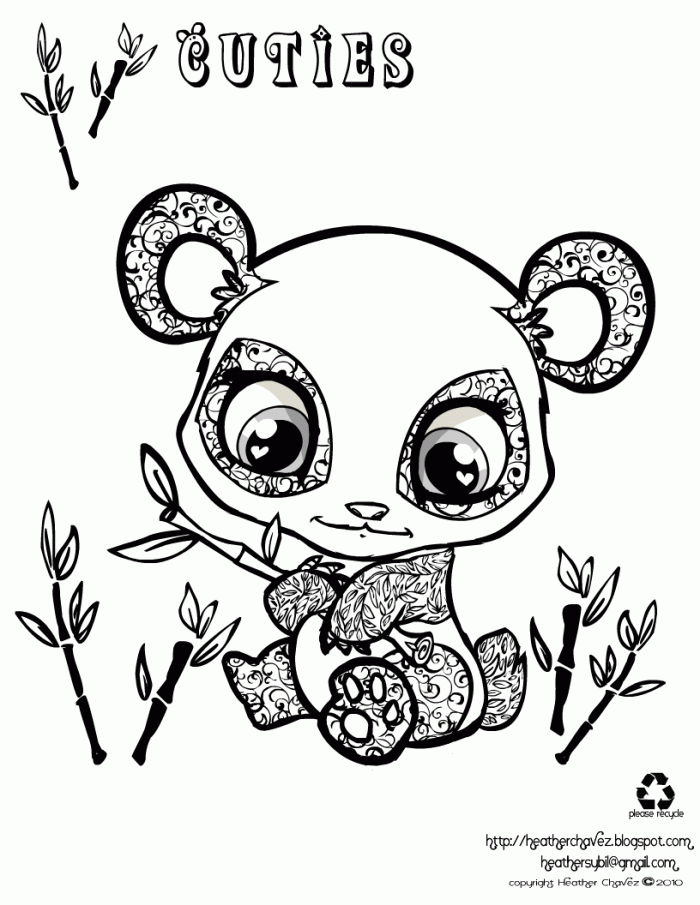 Panda Pictures Printable Coloring Home