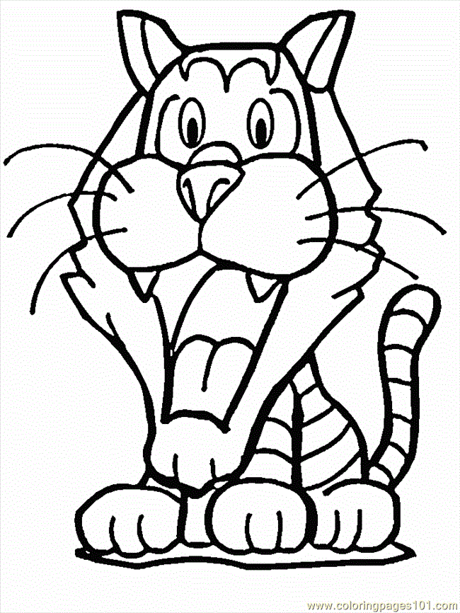 Pictures Of Tigers To Color For Kids | Animal Coloring Pages 