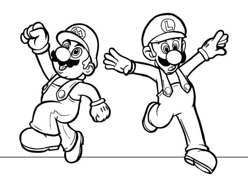 Printable Mario Coloring Pages