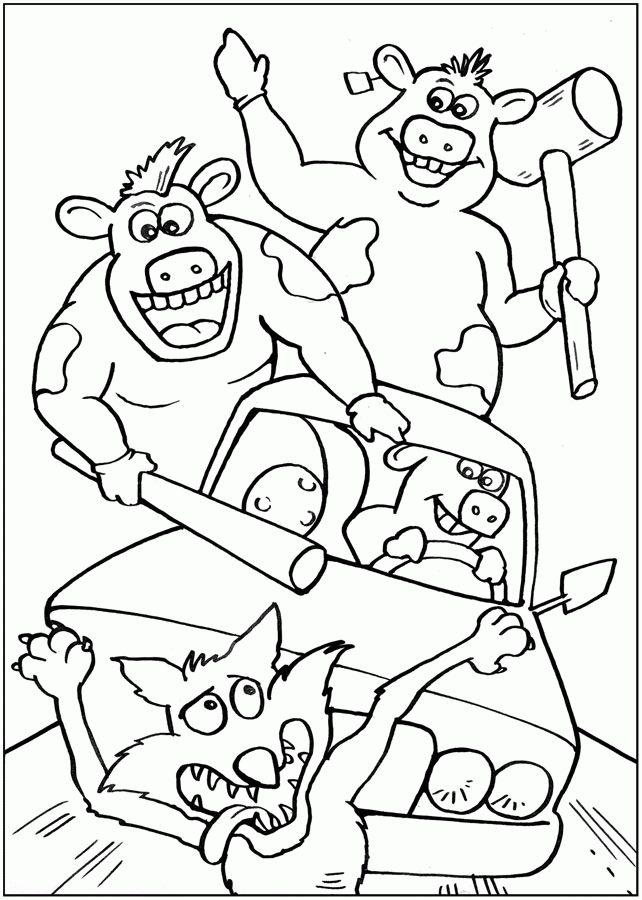 barn yard Colouring Pages