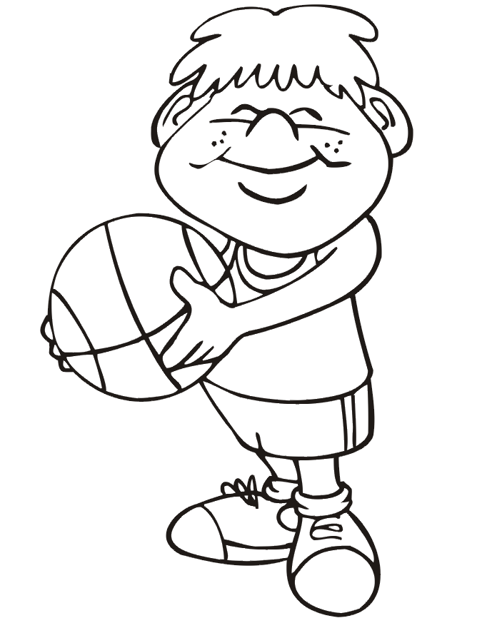 Boy Playing With Ball Coloring Page #6066 Disney Coloring Book Res 