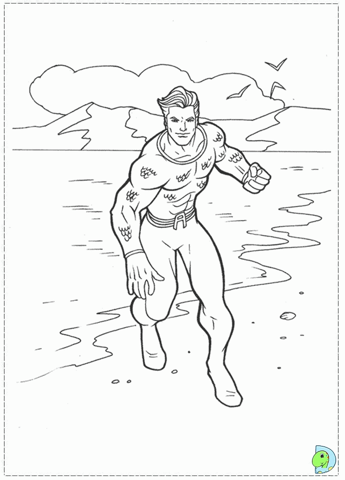 Aquaman Coloring page